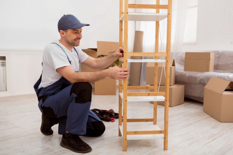 Handyman Installing a Shelf